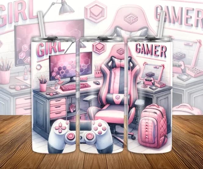Bouteille isotherme Gamer girl 20 oz