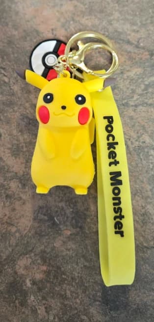 Porte-clés Pikachu en PVC