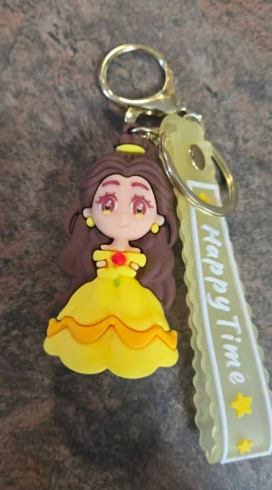 Porte-clés Belle en PVC