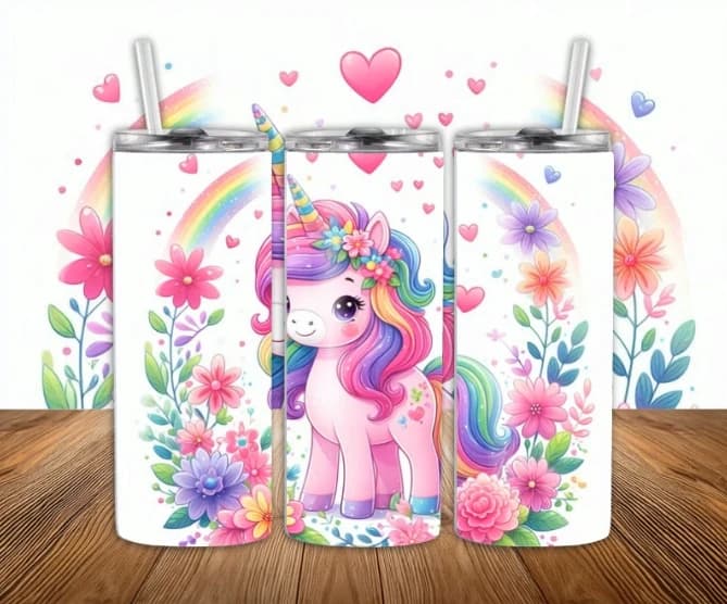 Bouteille isotherme Licorne 20 oz