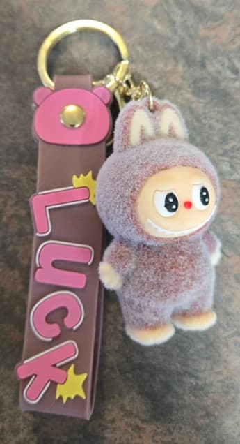 Porte-clés Labubu Mauve