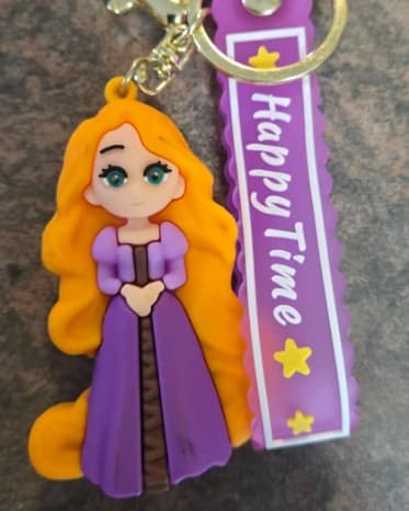 Porte-clés Raiponce en PVC