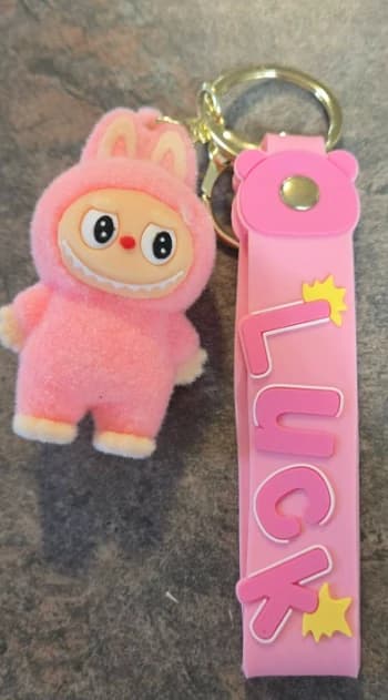 Porte-clés Labubu Rose
