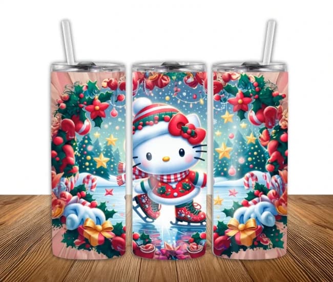Bouteille isotherme Hello Kitty Noël 20 oz