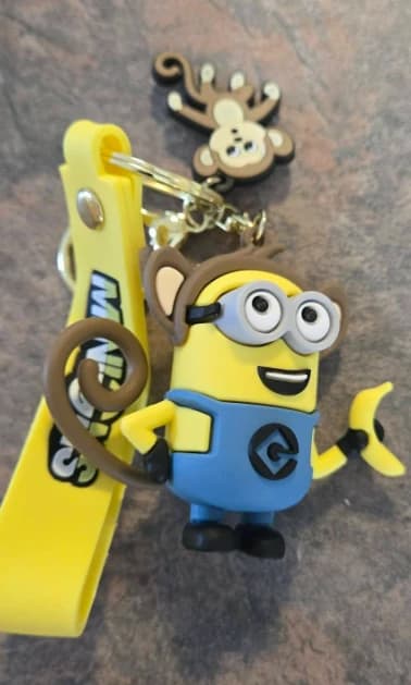 Porte-clés Mignon Singe en PVC