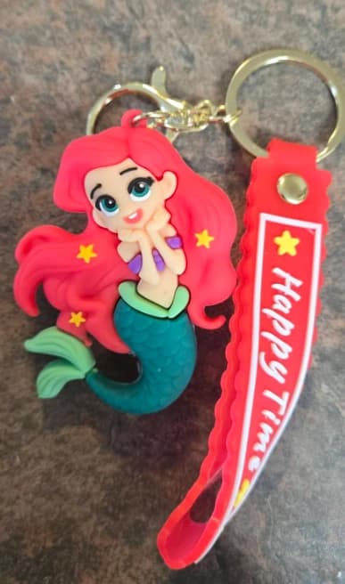 Porte-clés Ariel la petite sirène en PVC