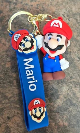 Porte-clés Mario en PVC