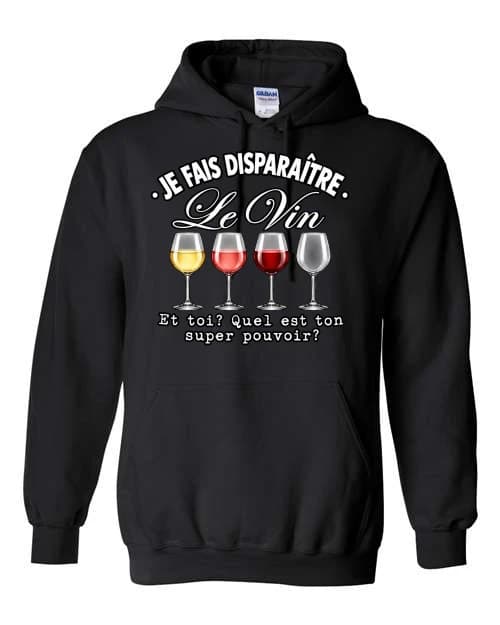 Je fais disparaître le vin · Noir
