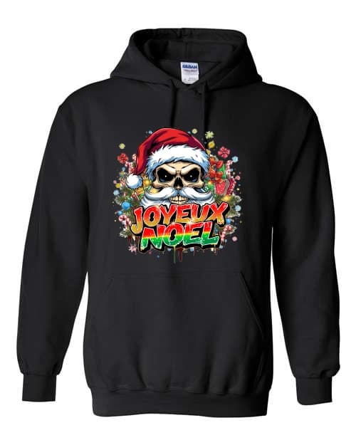 Squelette père Noël 1 · Noir