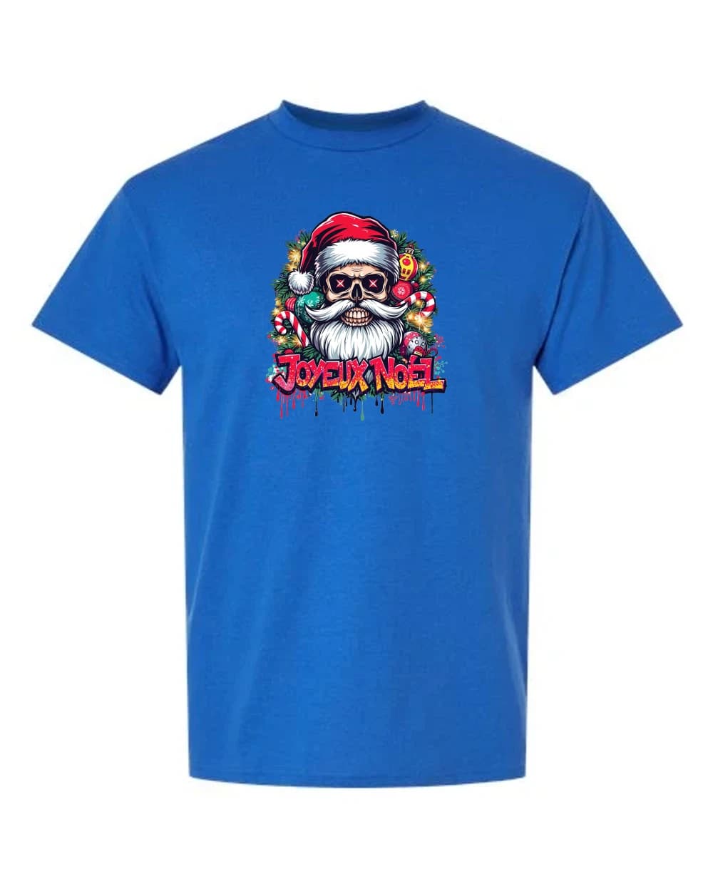 Squelette père Noël 2 · Bleu royal
