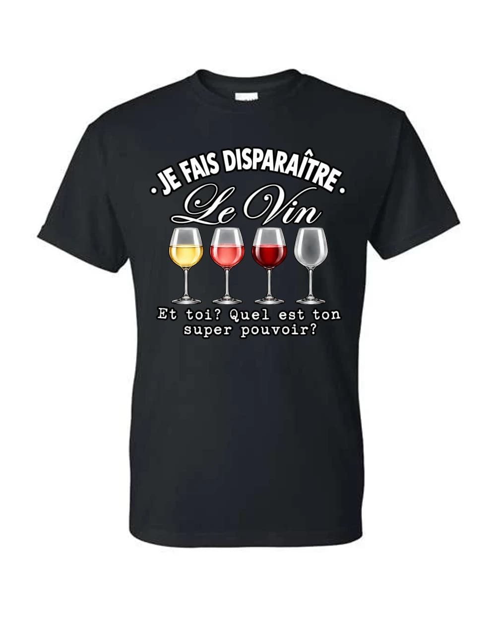 Je fais disparaître le vin · Noir