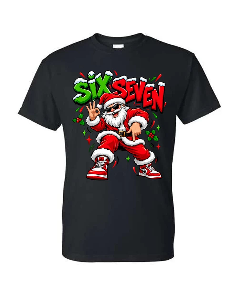 Père Noël urbain Six Seven · Noir