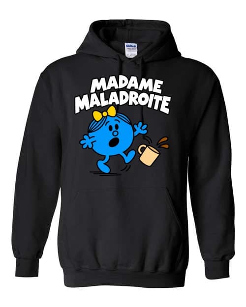 Madame Maladroite et café renversé · Noir