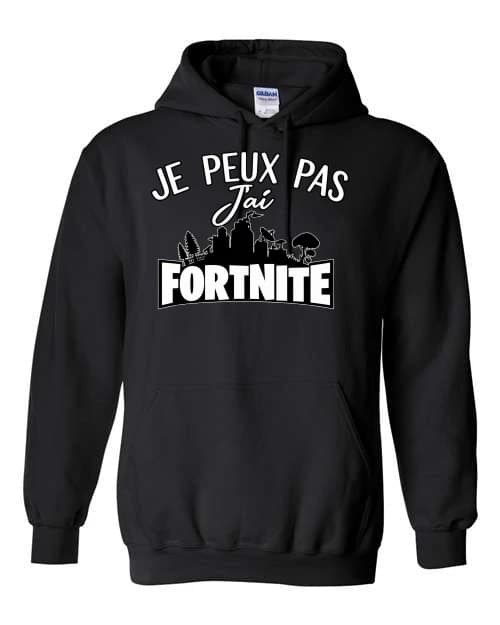 Je peux pas, j'ai Fortnite · Noir